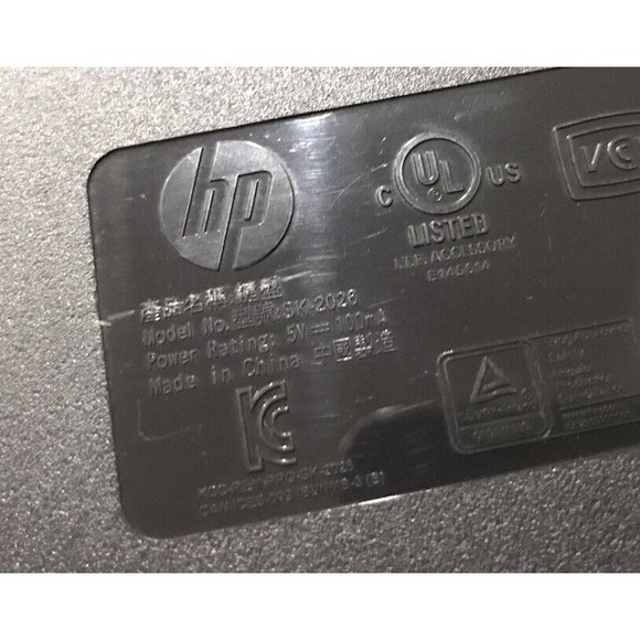 HP SK-2026 USB Black Keyboard With HP P001M Optical Mouse ~Ships Same Day~ - Picture 12 of 12